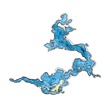 Mapa jeziora Wigry – akwen do czarteru jachtów